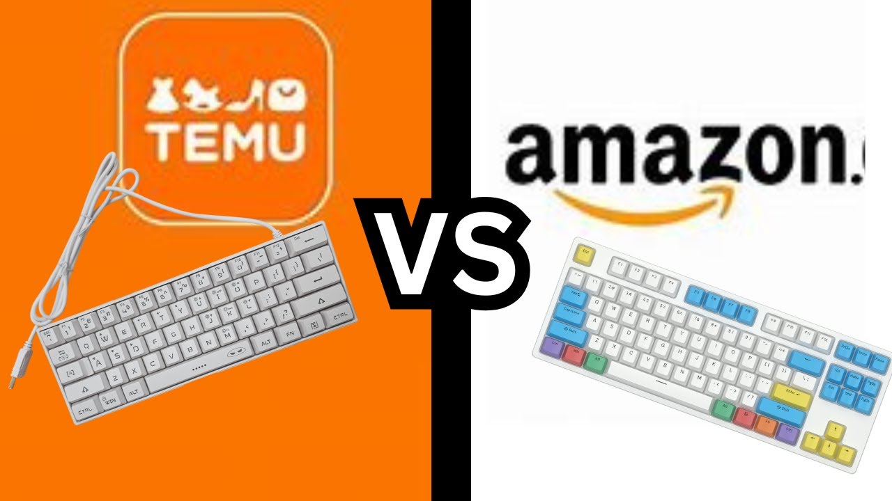 temu vs amazon keyboard - YouTube