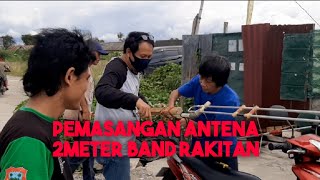 PEMASANGAN ANTENA VHF 2METER BAND RAKITAN | Dilokasi Sunami Talise Palu