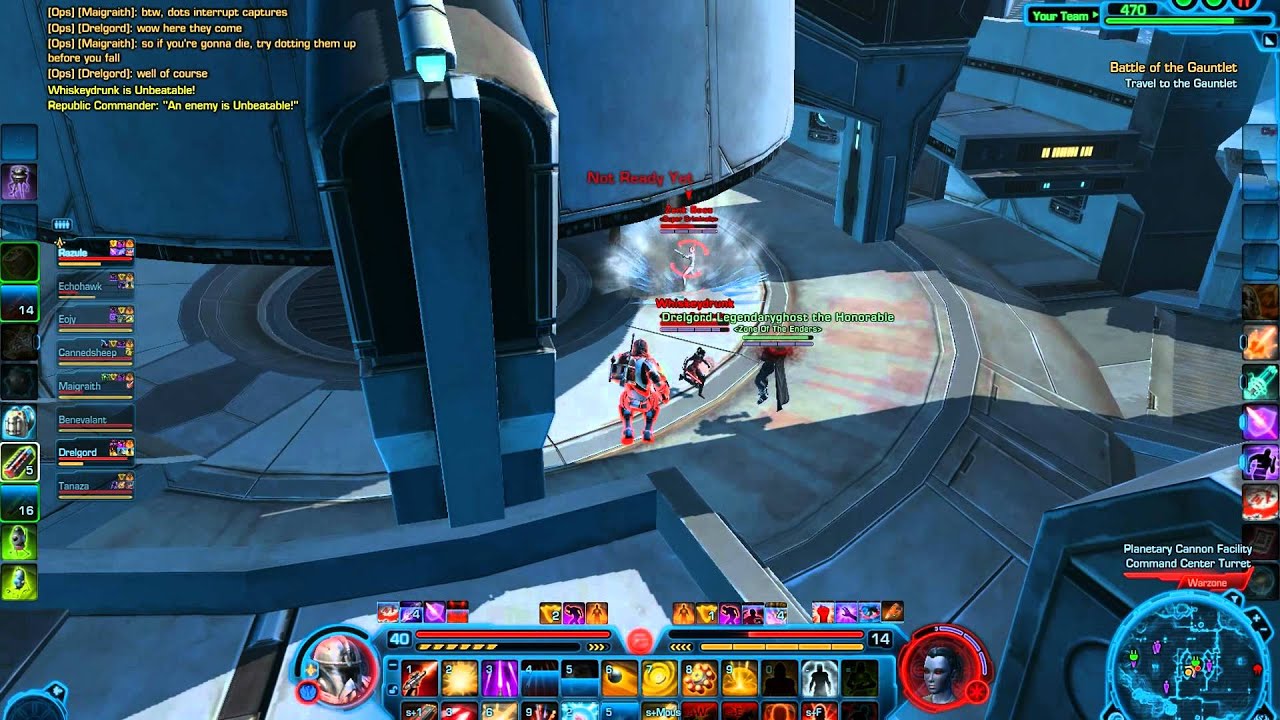 SWTOR PVP lvl 40 Trooper Commando (Gunnery) Alderaan Civil War