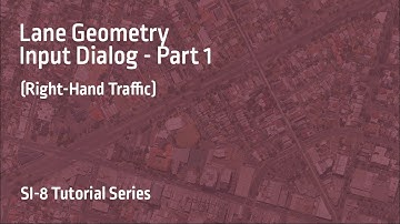 Lane Geometry Dialog Part 1: Roundabout (Right-Hand Traffic) / SIDRA INTERSECTION 8