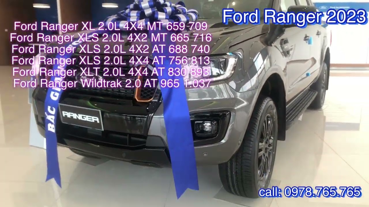 Ford Wildtrak Màu Xám lô cuối và Báo Giá Ford Ranger... - youtube