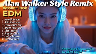 Moonlit Echoes | Blue Code – Midnight Frequencies | Alan Walker Style EDM Remix