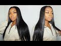 Affordable Clip-In Hair Extensions (INSTALLING + STRAIGHTENING) | AmazingBeautyHair.com