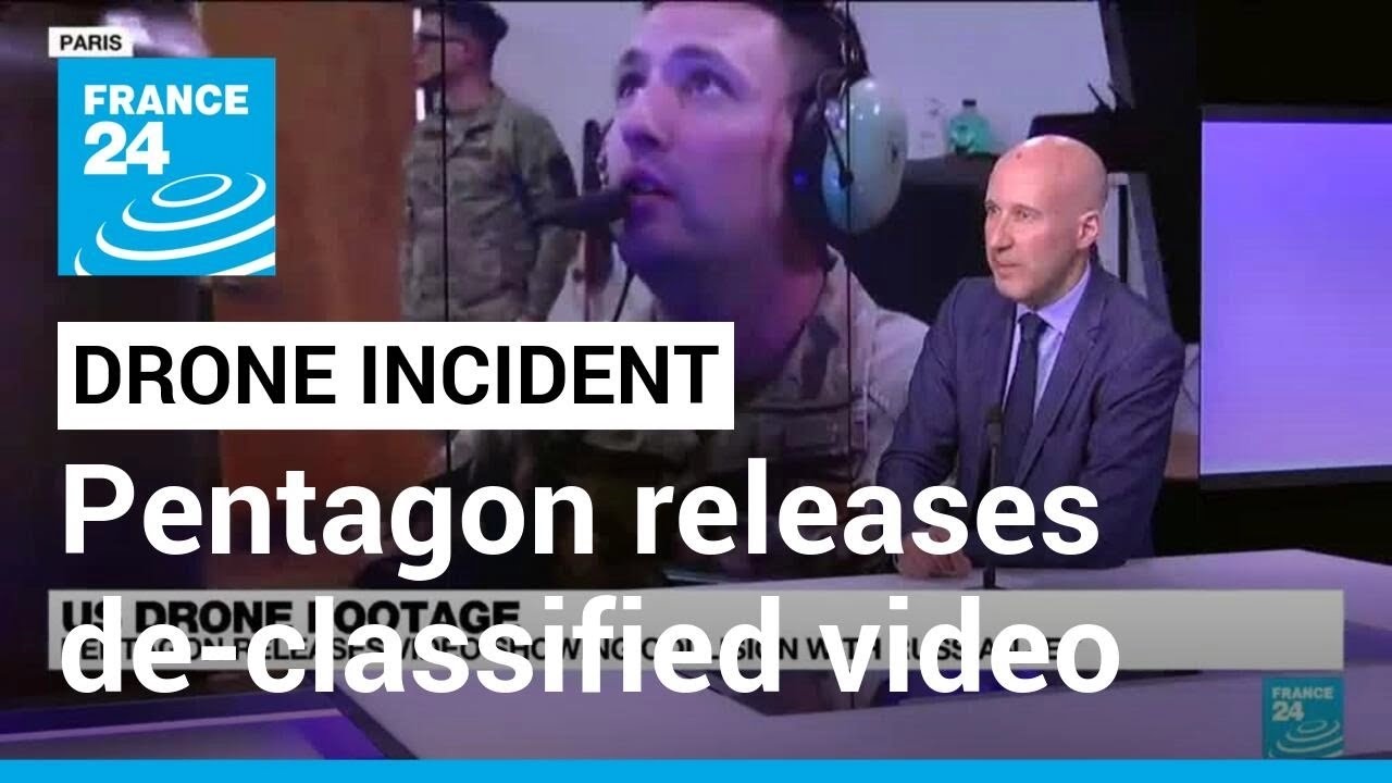 Pentagon releases declassified video of Black Sea drone incident