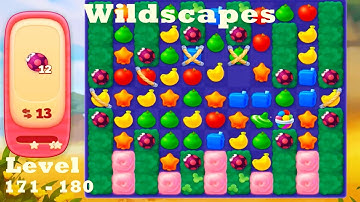 Wildscapes Level 171 - 180 HD Walkthrough | 3 match game | gameplay | ios | android | satisfying