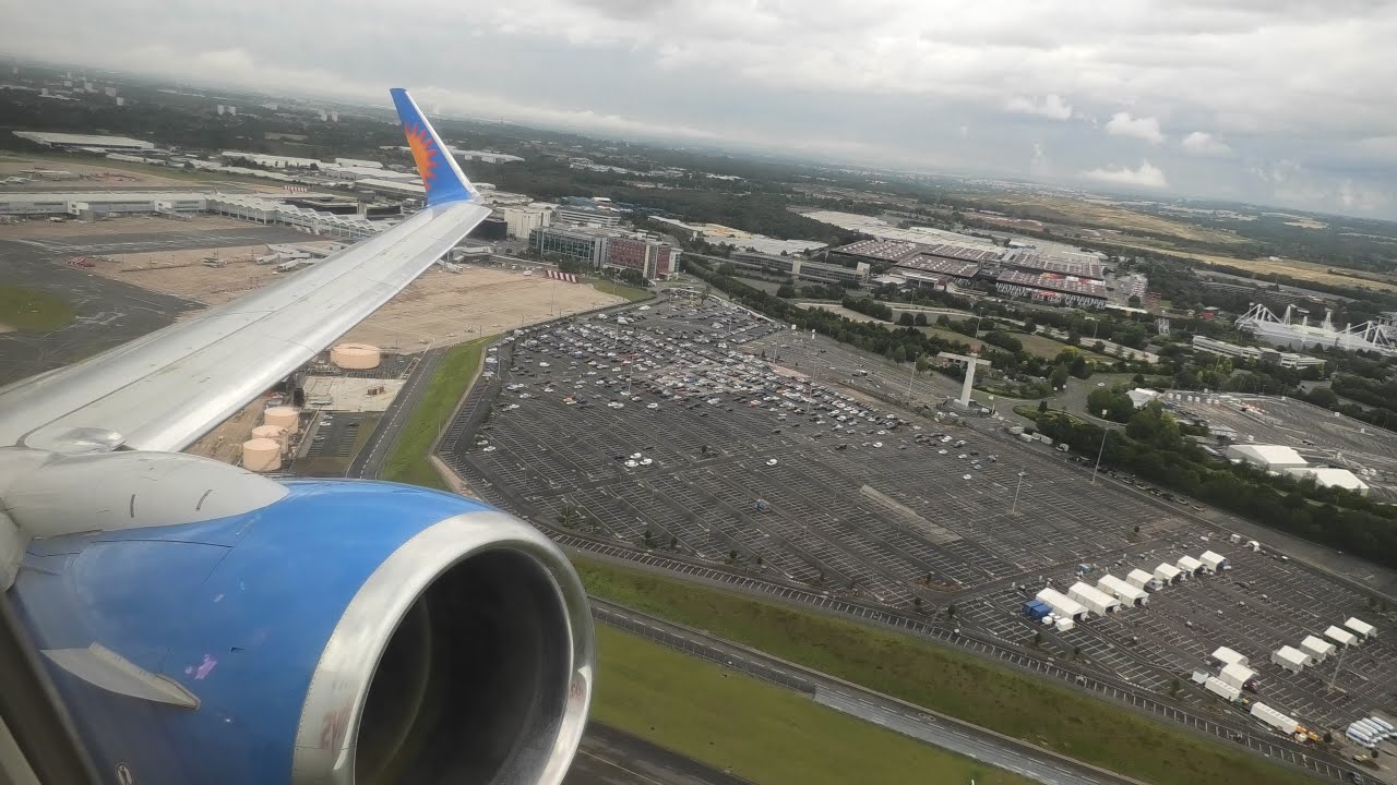 Jet2 B737-8K5 Powerful Take off from Birmingham Int'l Airport