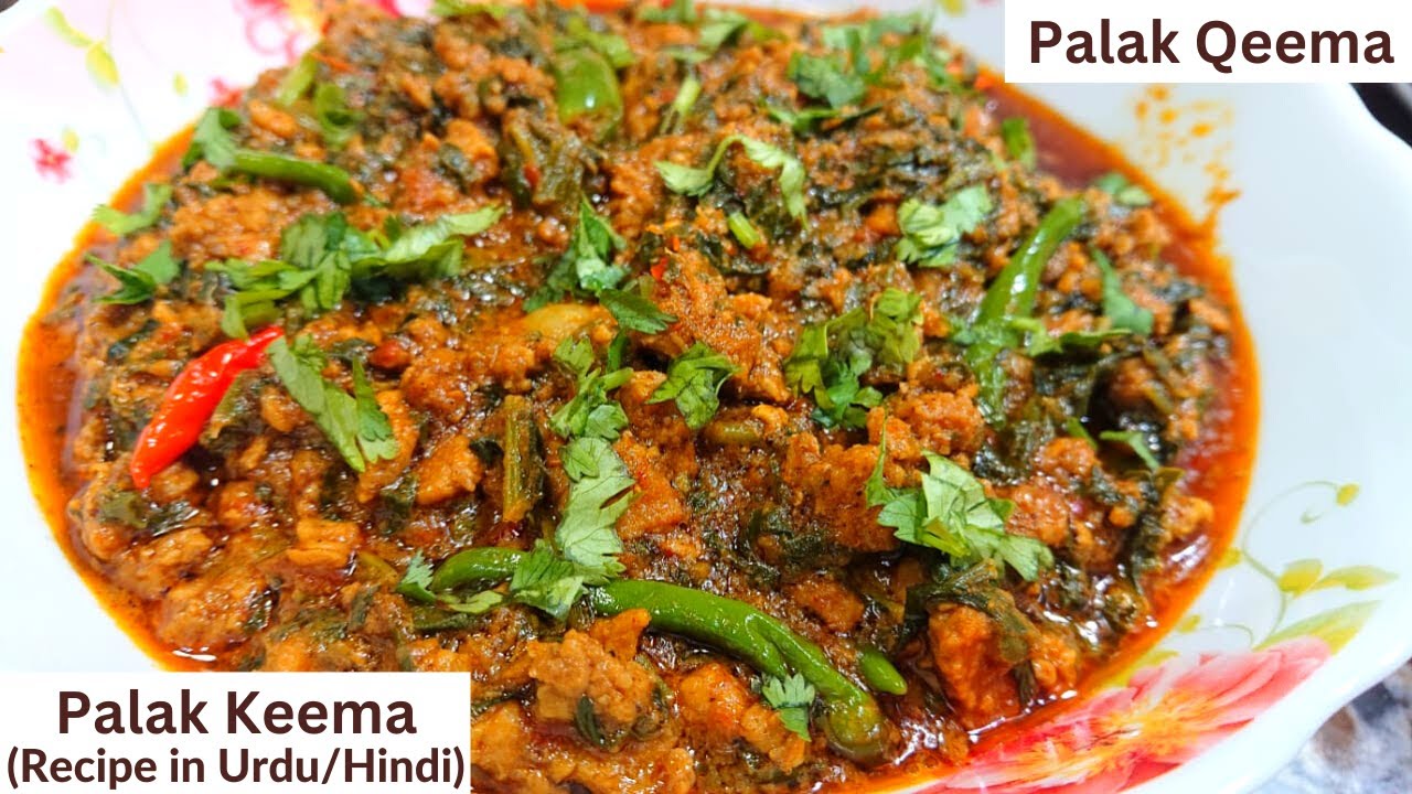 Tasty Palak Keema Recipe (Sehri Special) Palak Keema Banane ka Tarika YouTube