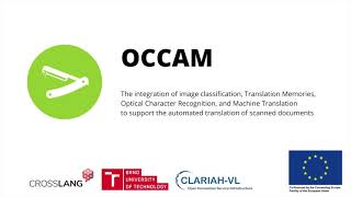 OCCAM (OCR, ClassificAtion & Machine Translation) - Europeana 2021