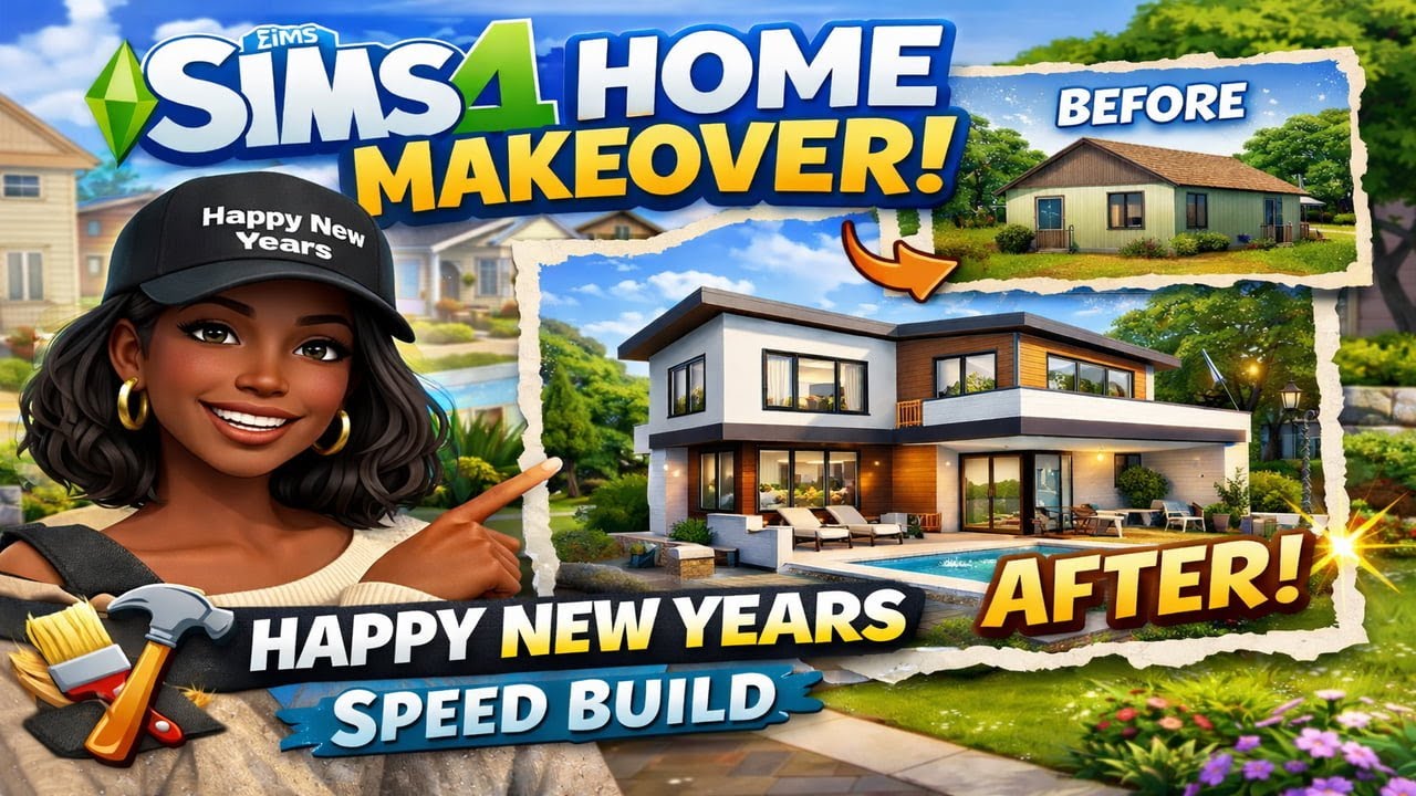 HNY Community Remodel Speed Edit | Sims 4 Home Makeover