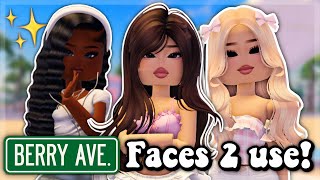 Cute female BERRY AVENUE MAKEUP FACES   CREATORS you MUST USE (2026) | Roblox Berry Avenue