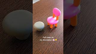 Easy clay art ideas 💡🌸😀 Chair and Table
