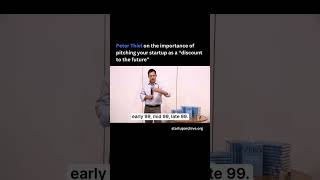 Peter Thiel on the importance of pitching your startup as a “discount to the future”