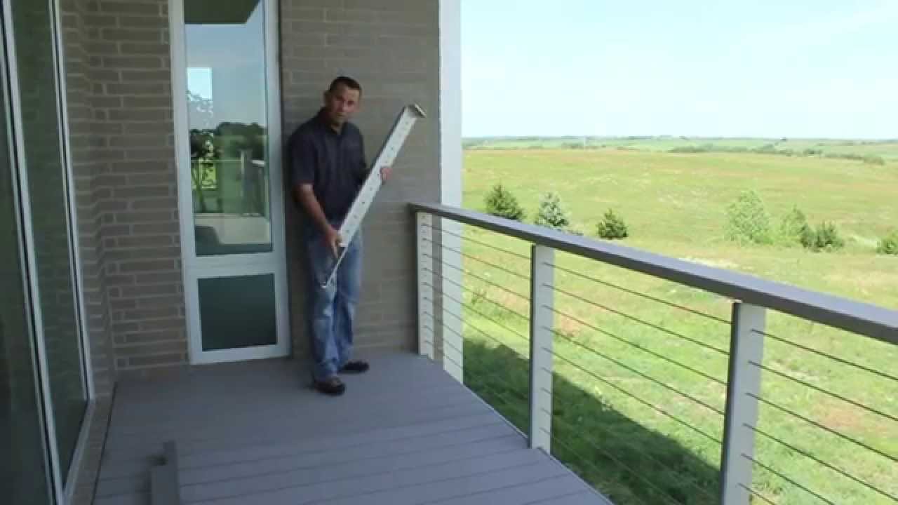 Stainless Steel Cable Deck Railing | Modern Deck Railings .com - YouTube