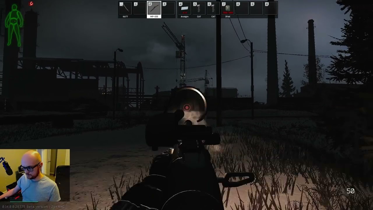 Spectacular slug headshot while running Background Check | Escape from Tarkov | 