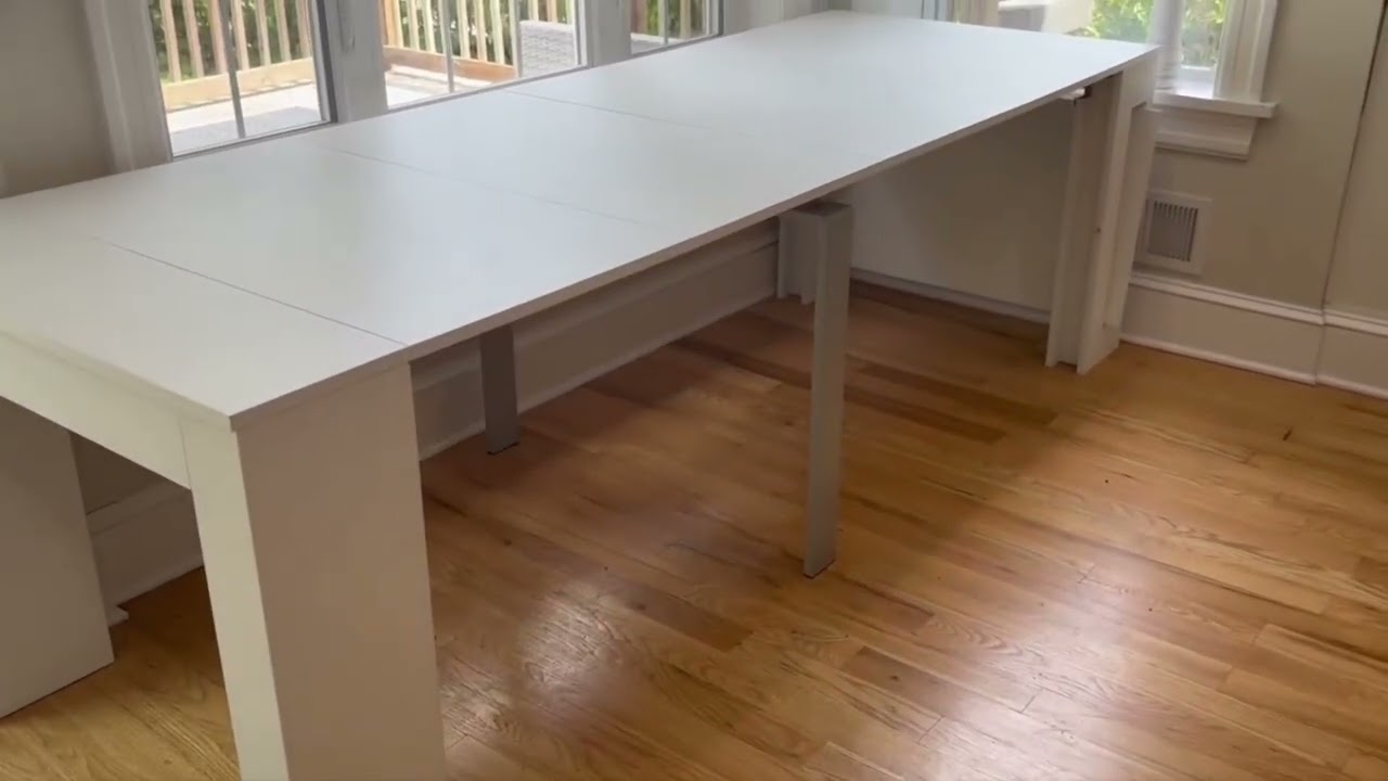 Mobili Fiver, Easy, Extendable Console Table with Extension Leaves Holder, GREAT Table, Very Stylish