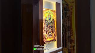 Pooja Room Arcylic frame and lighting ✅7032346298 #interior #pooja #design #interiorarchitecture