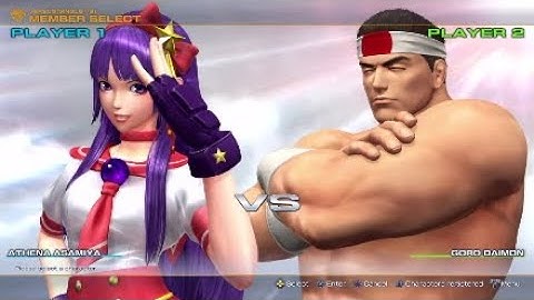 King Of Fighters XIV: Athena Vs Goro Daimon