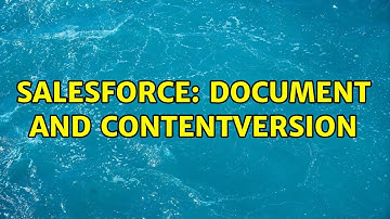Salesforce: Document and ContentVersion