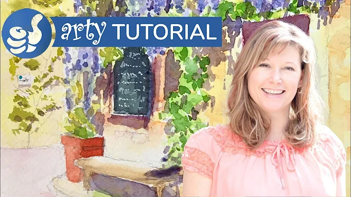 Painting stone walls and wisteria using watercolour, with Annette Morris