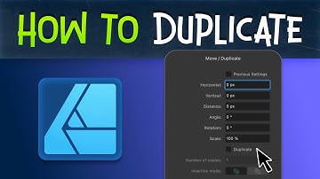 Affinity Designer How to Duplicate Video Tutorial