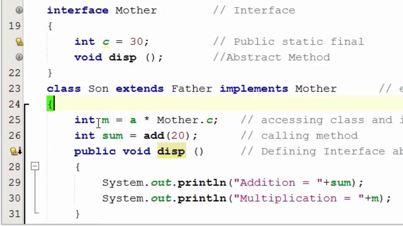 Java - Multiple inheritance 