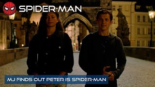 MJ Finds Out Peter Is Spider-Man | 4K | Spider-Man: Far From Home | With Captions
