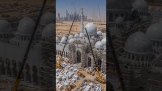 Sheikh Zayed Mosque Construction Timelapse #islamicarchitecture #reels #trending #short #mosque