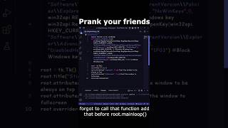 how to prank your friends using python 😁| Sticky window #shorts #python Net Worth