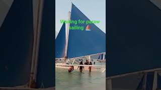Waiting for paraw sailing #beach #boracay