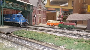 CONRAIL Gondola train with 3 units on the AAMR Layout