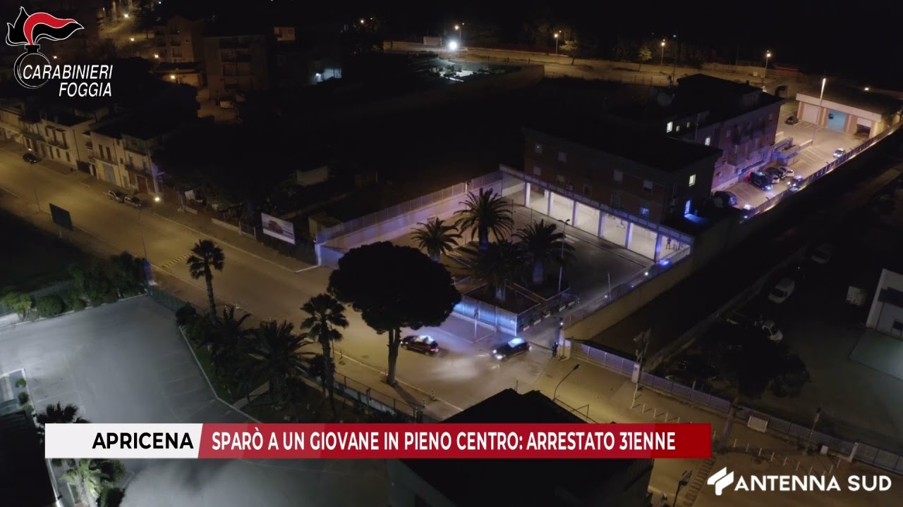 18 DICEMBRE 2025 - APRICENA: SPARÒ A UN GIOVANE IN PIENO CENTRO, ARRESTATO 31ENNE