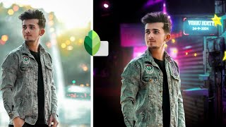 Snapseed Background Change Photo Editing Tutorial | neon Background photo Editing in Snapseed screenshot 2