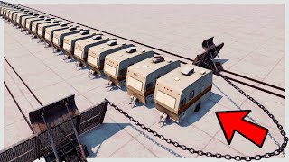 Cars vs Massive Chain - The Most Satisfying Vehicle Crashes - BeamNG.Drive