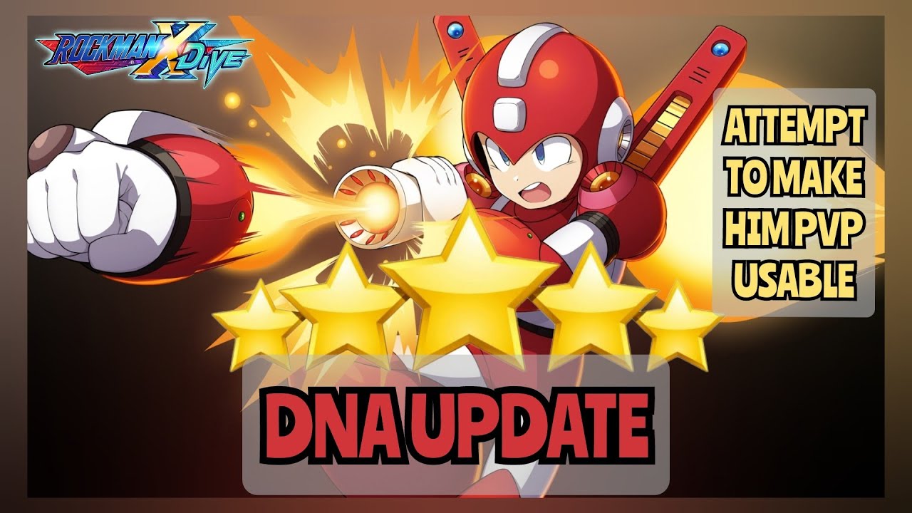 ROCKMAN X DIVE SUPER MEGAMAN 5* DNA UPDATE YouTube