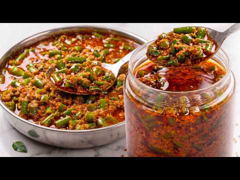 बिना धूप के 15 मिनट में बनाएं साल भर चलने वाला चटपटा हरी मिर्च का अचार | Green Chilli Pickle Recipe