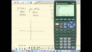 Technology in College Algebra - Graphing Systems of Inequalities - TI-89