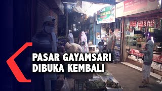 Pasar Gayamsari Dibuka Kembali Dengan Protokol Kesehatan