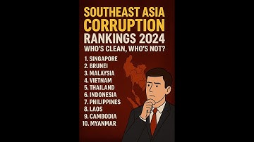 2024 Corruption Rankings Which Southeast Asian Country is the MOST Corrupt #SoutheastAsia