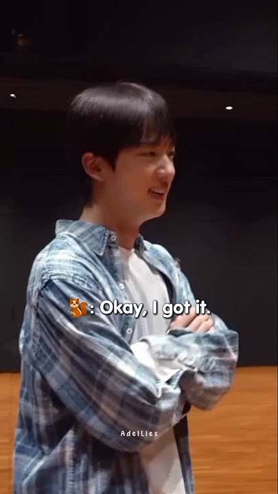 Jin looks happy, finally after 11 years he can do something like that to j-hope #jin #jhope #bts
