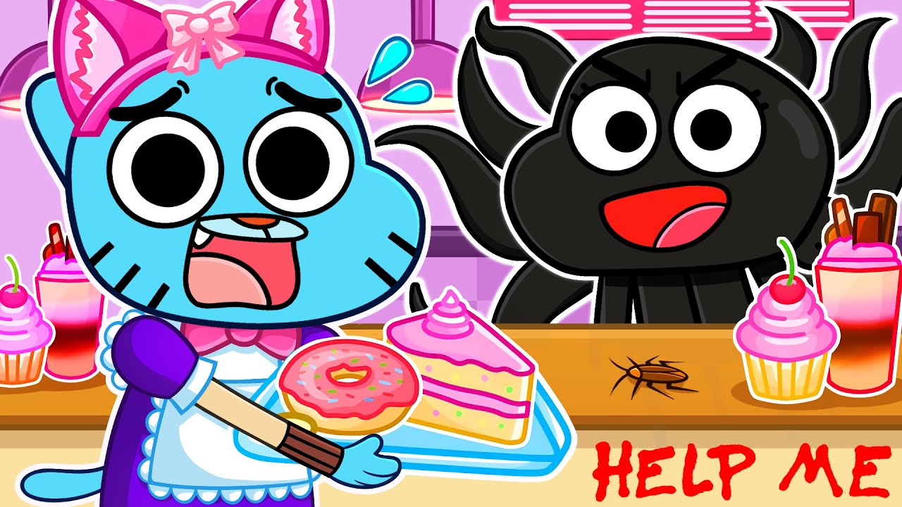Working at the WEIRDEST CAFE in Roblox!