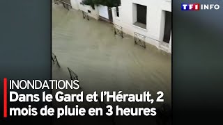 Orages diluviens dans le Gard et l'Hérault