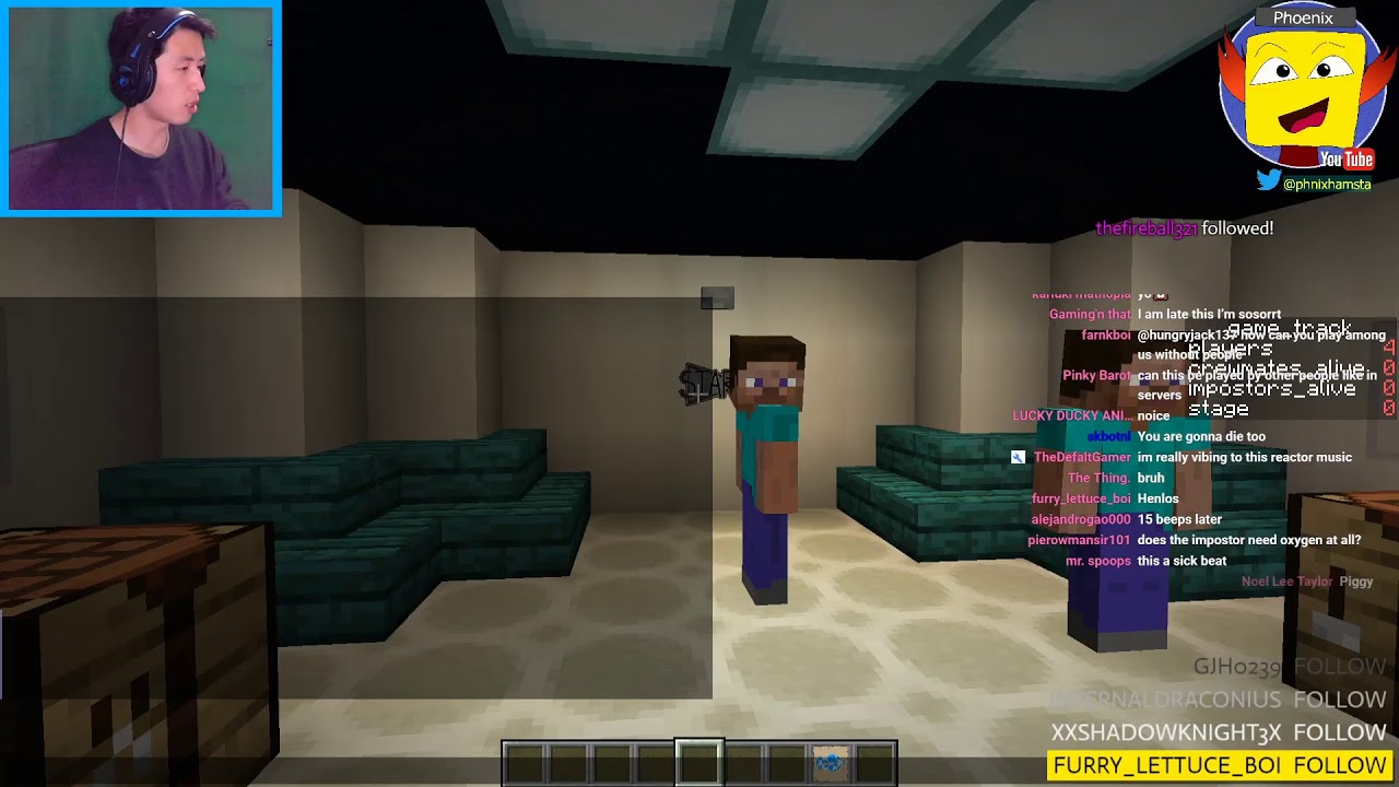 LIVE // Finishing "Among Us" in Minecraft - ‎
