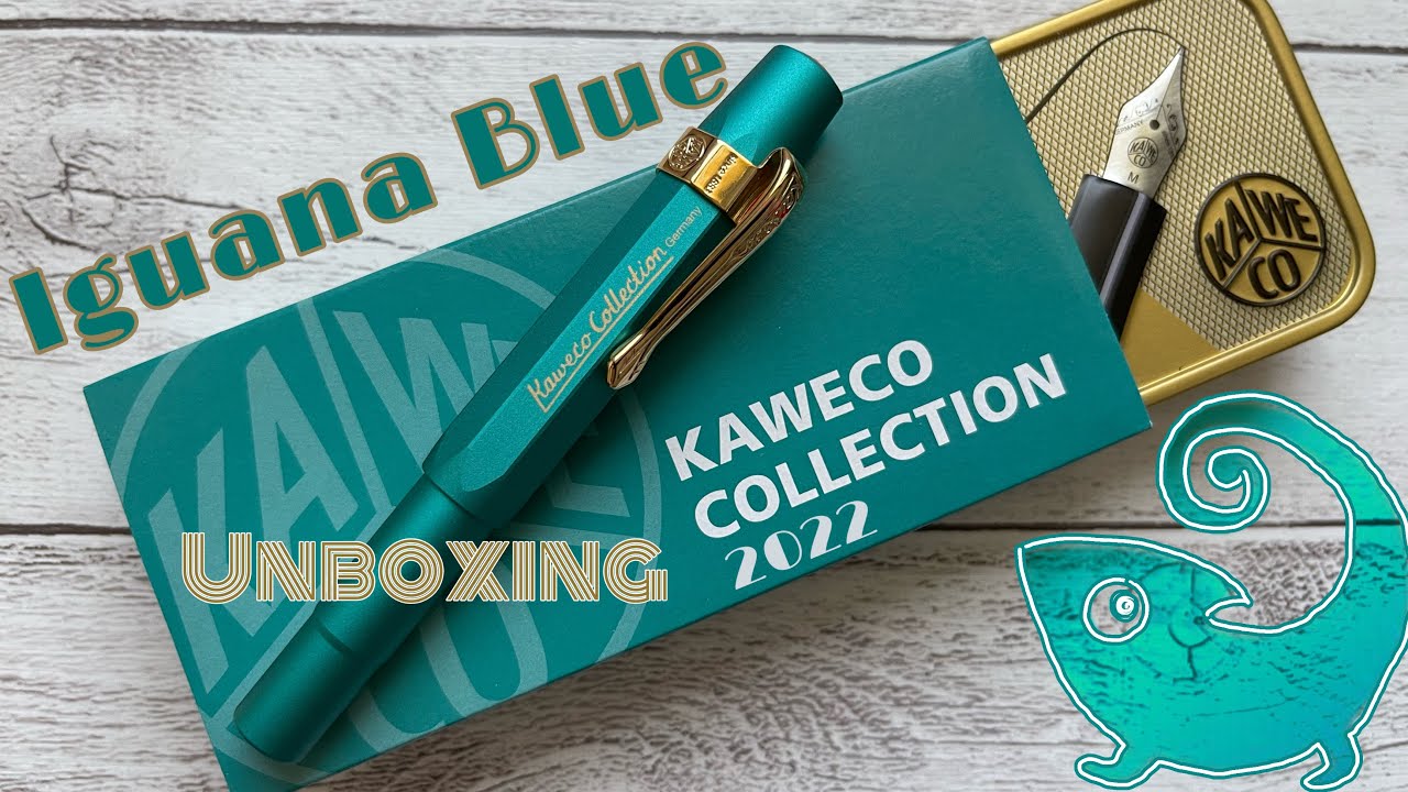 NEW 2022 KAWECO COLLECTION | IGUANA BLUE | AL Sport | UnBoxing | Compare To Kaweco Aurora | Blue