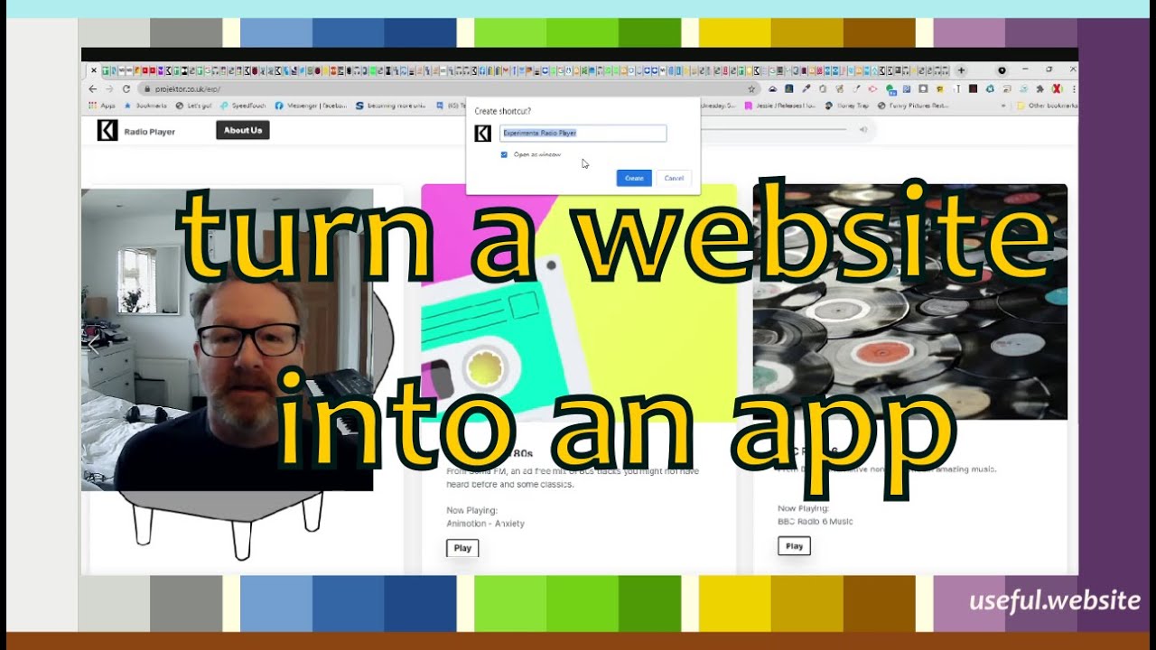 How to turn a website into a desktop app ( and please your boss ) - YouTube