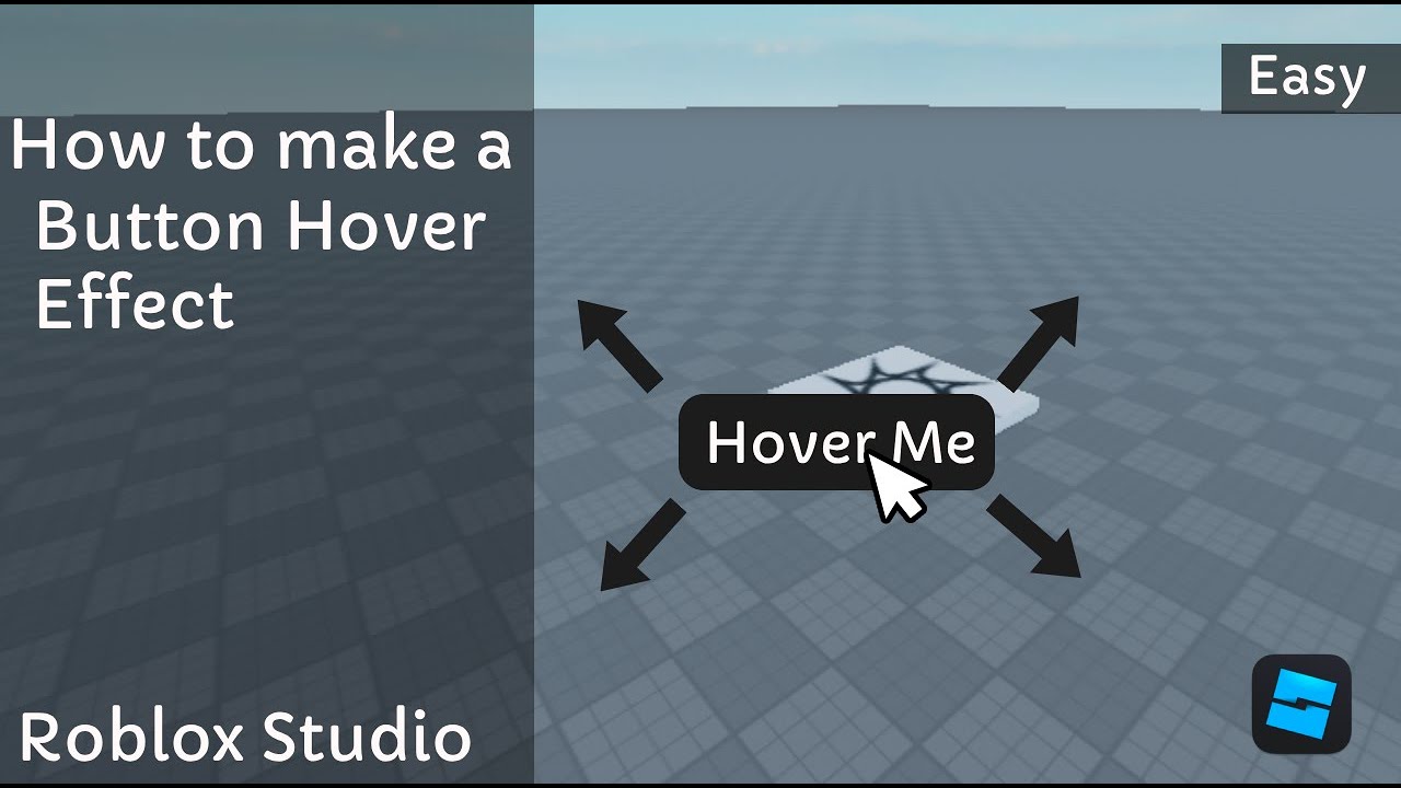 How to make Button Hover Effect in Roblox Studio | Tutorial 2025 - YouTube