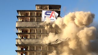 EXPLOSIVES DEMOLITION | UNISA Building - South Africa
Controlled Demolition, Inc. (CDI) of Phoenix, Maryland, USA (acting as Explosives Subcontractor to Main Demolition Contractor, S.A. Demolishers, of South Africa) performs the design and successful explosives felling of the 14-story UNISA Building located in Pretoria, South Africa on Sunday, May 5, 2024. EXPLOSIVES DEMOLITION | UNISA Building - South Africa