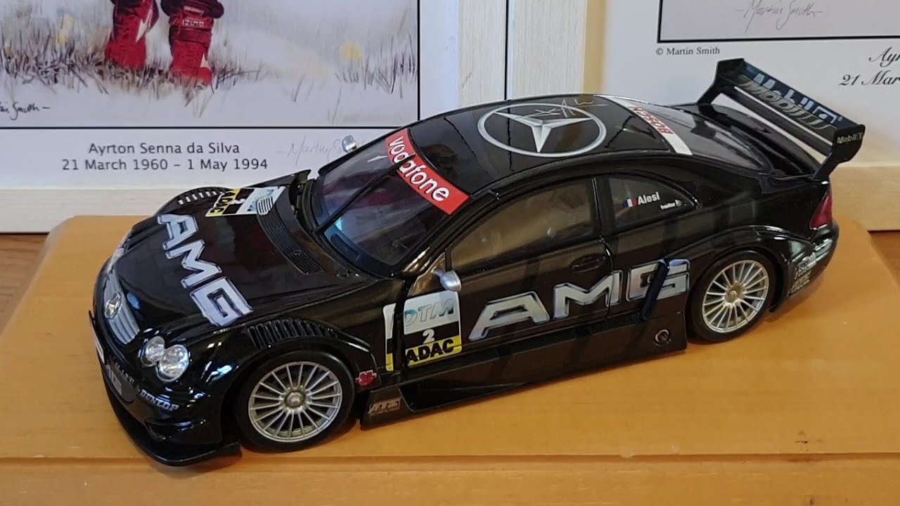 1/18 Jean Alesi 2003 DTM Mercedes AMG CLK - Signed * - Maisto