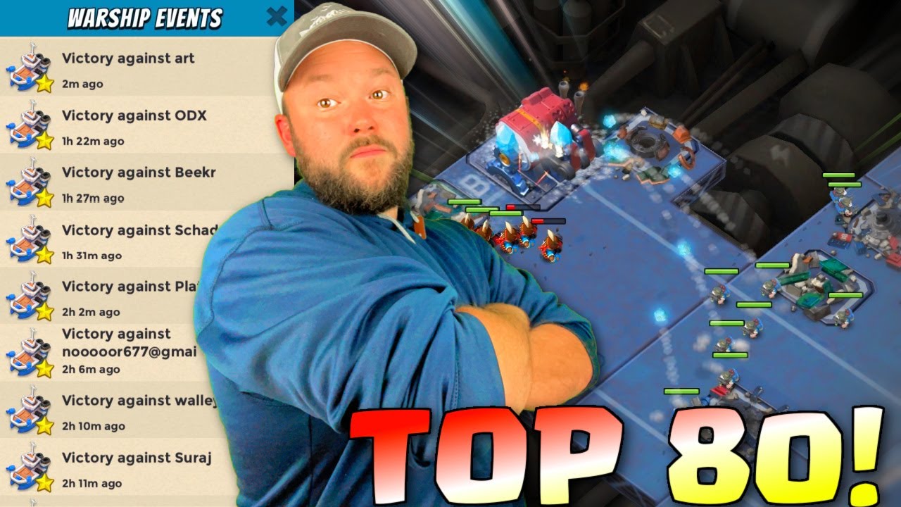 Входит в топ-80 мирового рейтинга и *ТАК БЛИЗКО* к золоту! (Сезон 80) // Boom Beach Warships