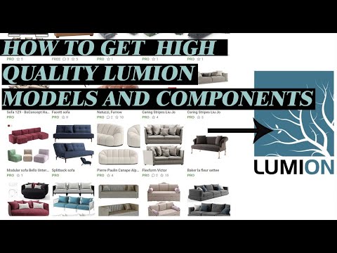 LUMION TUTORIAL | HOW TO IMPORT HIGH QUALITY FURNITURE AND MODELS INTO LUMION.