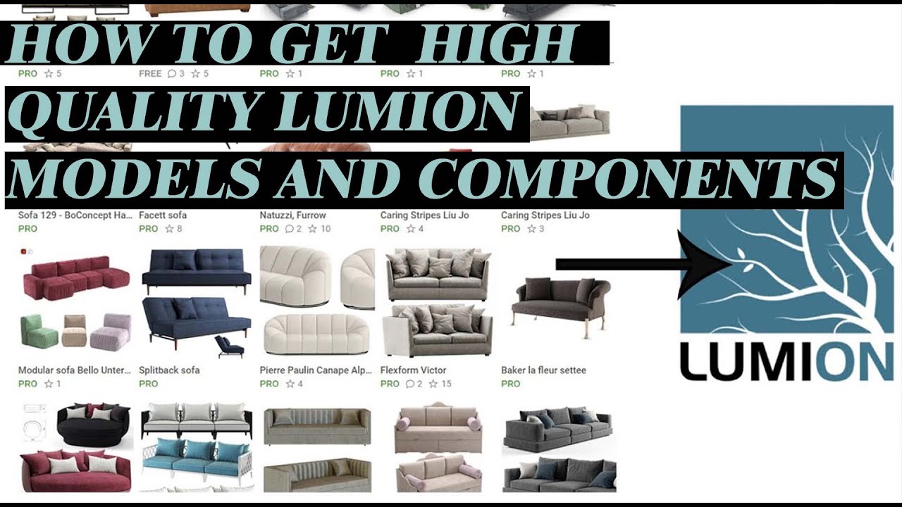 LUMION TUTORIAL | HOW TO IMPORT HIGH QUALITY FURNITURE AND MODELS INTO LUMION.